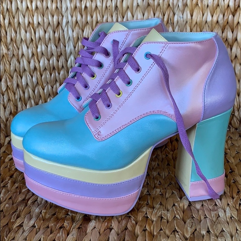 NIB Sugar Thrillz Pastel Platform Oxfords - Picture 4 of 8